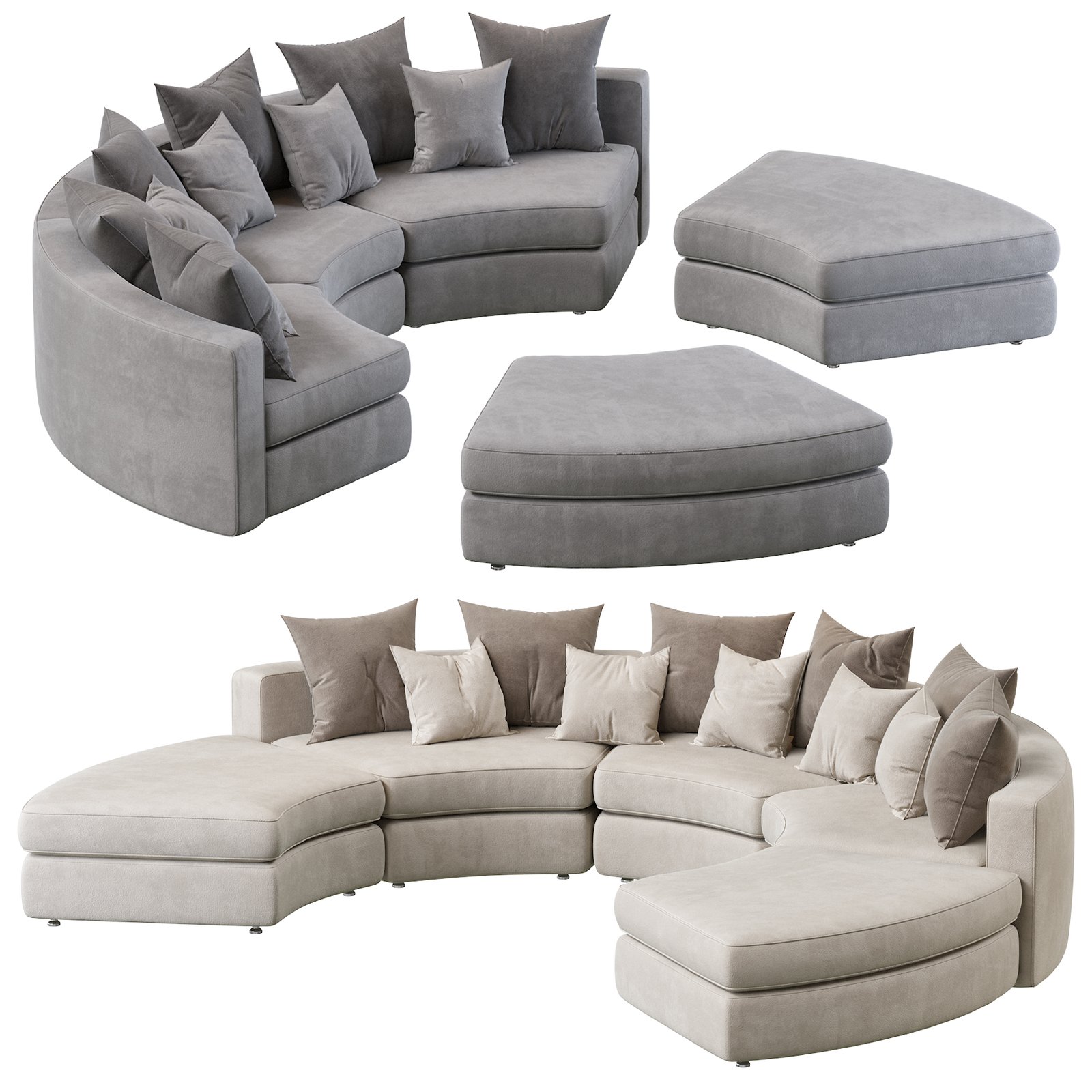 Ditre Italia Loman Curve Sofa